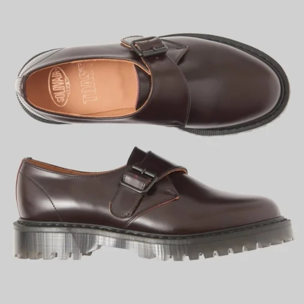 Toast x Solovair Monk Strap Shoes UK Size 5 US Size 7